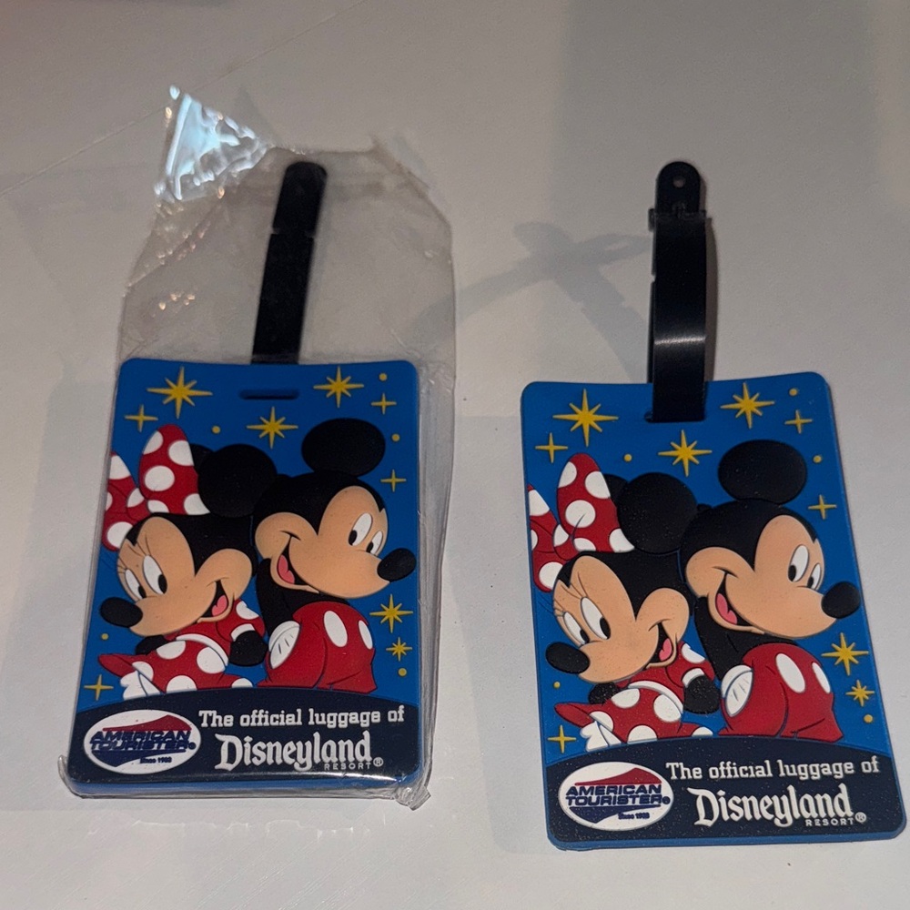 Disneyland Mickey and Minnie Luggage Tags by American Tourister